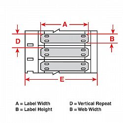 Thẻ đấu dấu Brady (Marking Tags) HSNX-400-2-WT 
