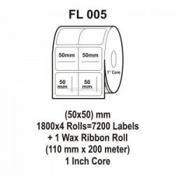 Giấy in mã vạch Fasson Kích thước 50x50mm