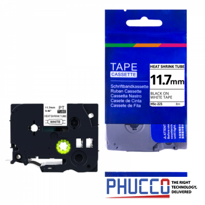 Ống Co Nhiệt HSc-231, Khổ 11.7mm X 1,5m, Cáp 3.6-7.0mm, Màu Trắng