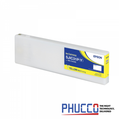 Mực in Epson SJIC31P(Y):INK CART. FOR TM-C7510G