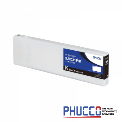 Mực in Epson SJIC31P(K):INK CART. FOR TM-C7510G