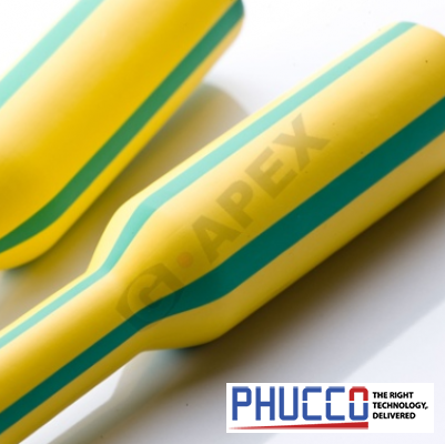 G5-YG - Ống co nhiệt vàng sọc xanh lá 600V