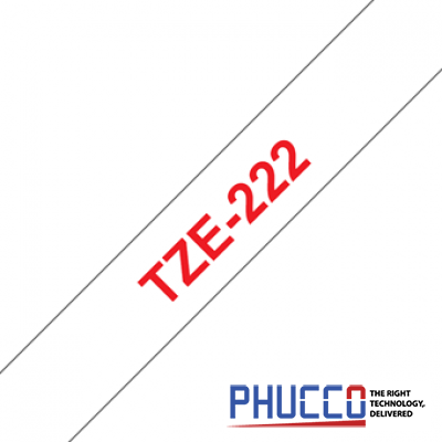 TZe-222 Nhãn tiêu chuẩn, Chữ đỏ trên nền trắng 9mm