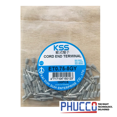 Đầu nối cáp điện Cord And Terminal KSS ET0.75-8GY