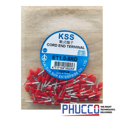Đầu nối cáp điện Cord And Terminal KSS ET1.0-8RD