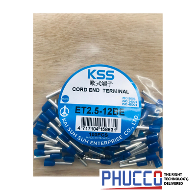 Đầu nối cáp điện Cord And Terminal KSS ET2.5-12BE