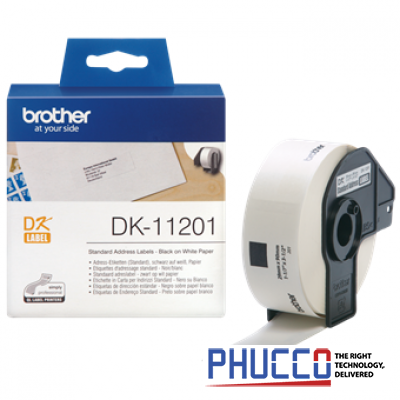 DK-11201 Nhãn giấy bế 29mm x 90mm x 400 nhãn