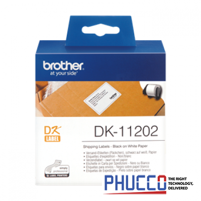 DK-11202 Nhãn giấy bế 62mm x 100mm x 300 nhãn