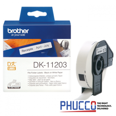 DK-11203 Nhãn giấy bế 17mm x 87mm x 300 nhãn