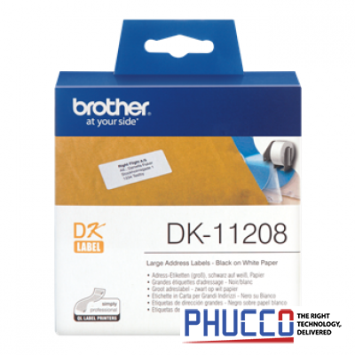 DK-11208 Nhãn giấy bế 38mm x 90mm x 400 nhãn