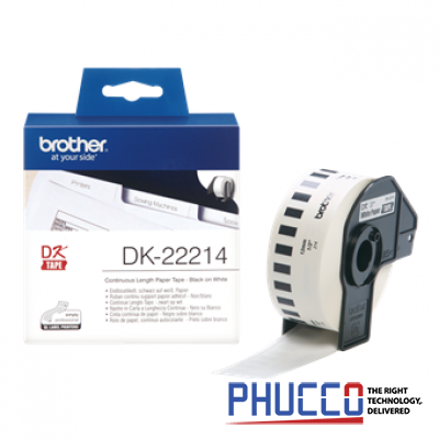 DK-22214 Nhãn giấy liên tục 12mm x 30m