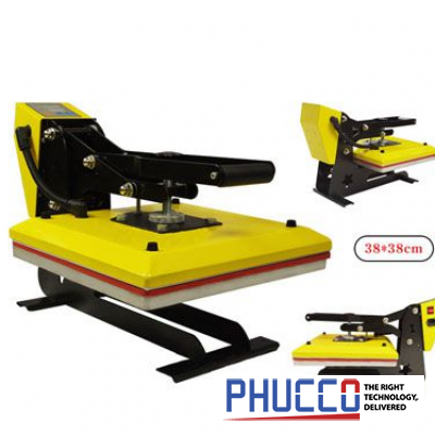 Máy Ép Nhiệt Phẳng Khổ 38x38 (Lồng Áo)