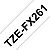 TZe-FX261 Nhãn siêu dẻo, chữ đen trên ...